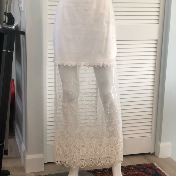 Escada Vintage 90s Escada Maxi Lace Overlay Mini Skirt - Picture 4 of 14